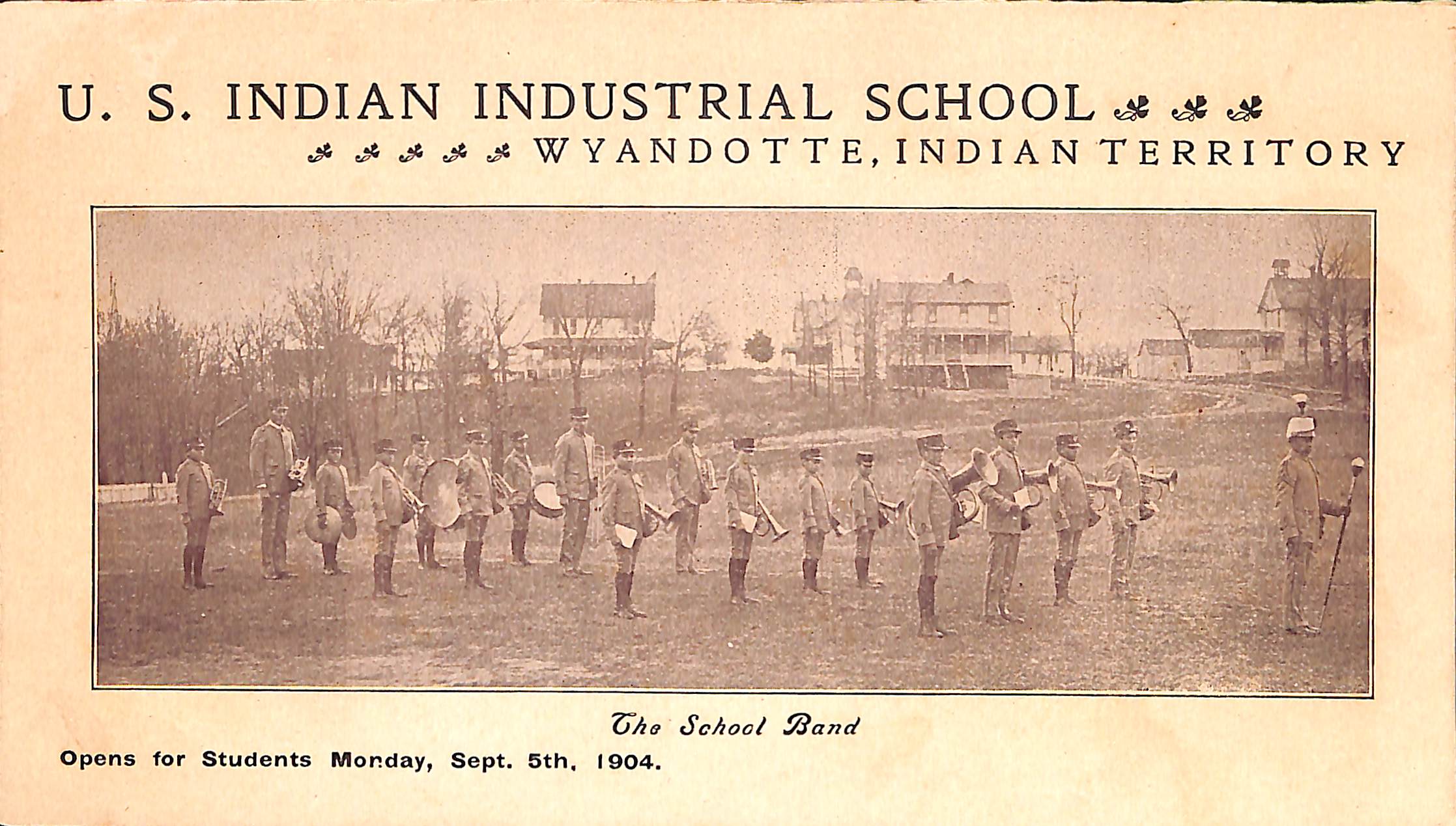 Wyandotte Industrial School Band